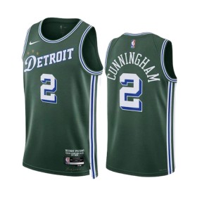 Dres Detroit Pistons Cade Cunningham 2 Nike 2022-23 City Edition Zelena Swingman